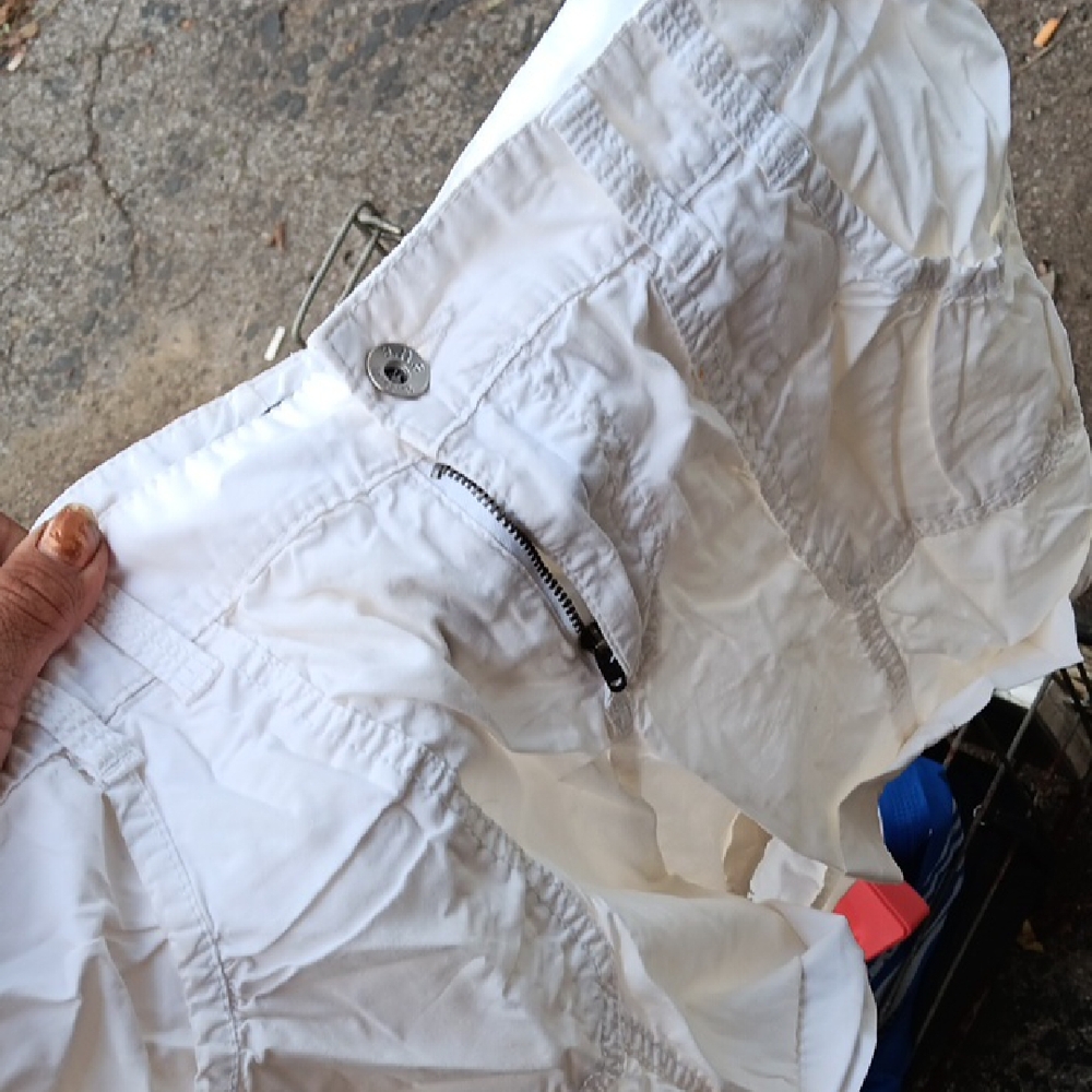 a.n.a Women's White Cargo Shorts